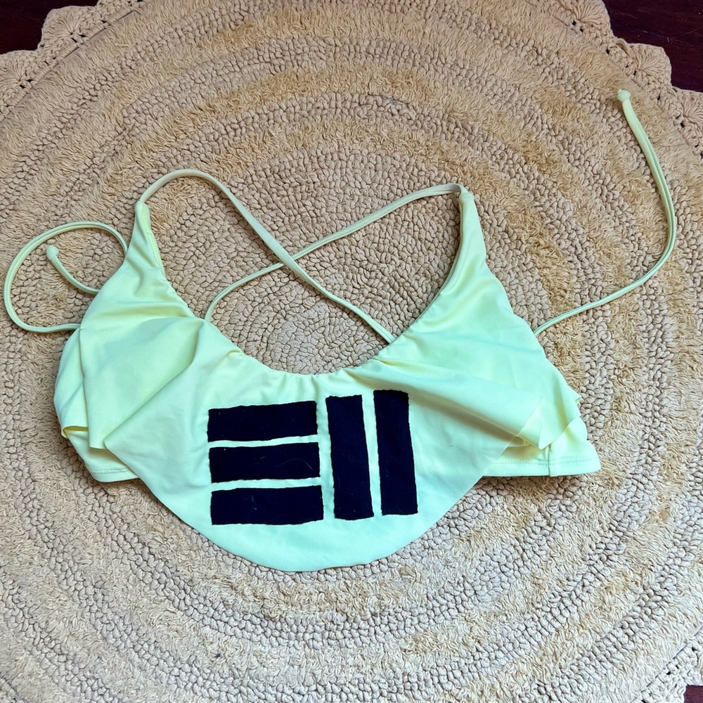 Custom 311 Neon Yellow Swimsuit Top